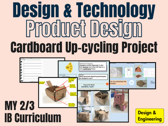 IB MYP Cardboard Up-cycling Design Unit
