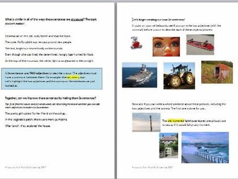 Alan Peat 2a sentences (adjectives, commas for lists)