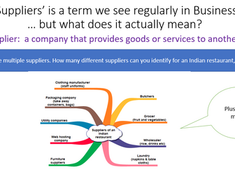 Business 2.3.2 - Working with Suppliers