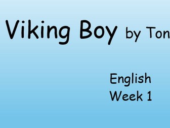 Viking Boy by Tony Bradnam English unit resource