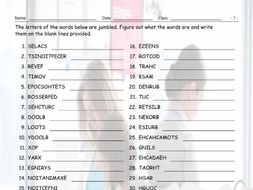 Doctors-Illnesses-Injuries Jumbled Words