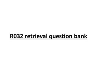 R032 principles of care retrieval question bank
