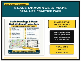 Scale Drawings and Maps Level 2 Practice Pack | Functional Skills Maths UK