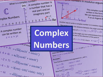 Complex numbers - AS level Further Mathematics