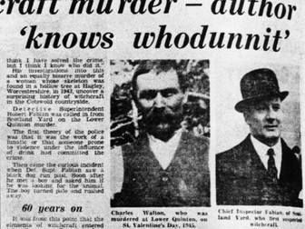 The Charles Walton Witch Murder Readers' Theatre True Crime Script