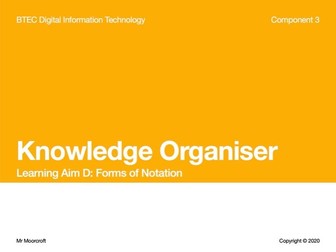 Knowledge Organiser: BTEC Digital Information Technology (DIT) (C3-LA-D)