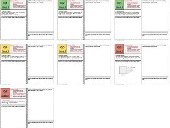 Solving Quadratic Equations - Worded problems worksheet with grades