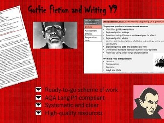 Year 9 Gothic Fiction & Writing SOW