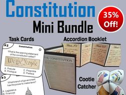 The Constitution Task Cards and Activities Bundle