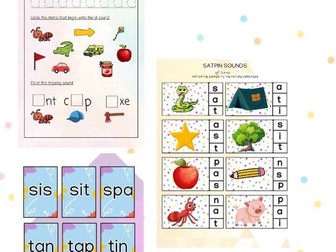 SATPIN Resources flashcards worksheets and matching activity PDF download