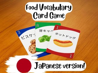 Vocabulary UNO: Food (Japanese)