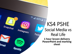 KS4 PSHE Social Media vs Real Life
