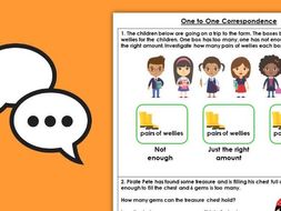 Year 1 One to One Correspondence Autumn Block 1 Maths Discussion Problems