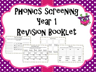 Phonics screening practise revision booklet