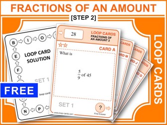 Fractions of an Amount 2 (Loop Cards)