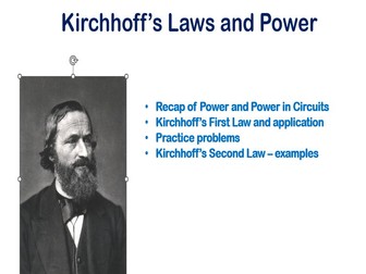 Electricity - Kirchhoff's Laws - High School or A-Level Physics