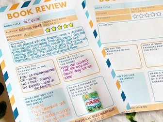 Children's Book Review Template