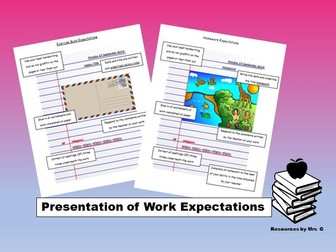 Student Exercise Book Expectations Handout