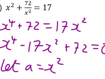 Disguised Quadratics Booklet