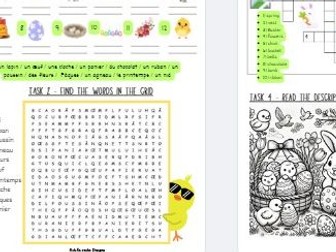 French Easter Worksheet - Joyeuses Pâques!