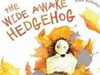 The Wide Awake Hedgehog vocab sheet with a qr link to the story