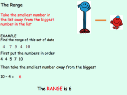 Finding the Range Year 7 LA | Teaching Resources