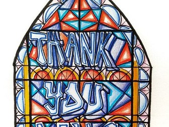 Stained Glass Graffiti Designs