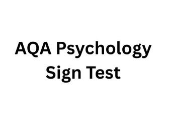Sign Test Practice Questions (AQA Psychology)