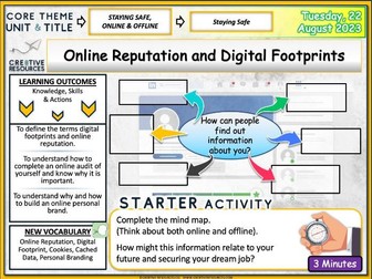 Online Reputation + Digital Footprints PSHE