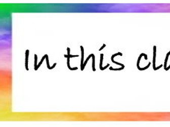 Classroom door display