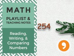 Reading, Writing, and Comparing Numbers – Playlist and Teaching Notes