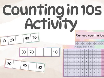 Counting in 10s Activity