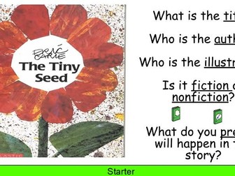 The Tiny Seed Literacy Unit of Work