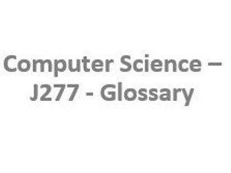 J277 Glossary