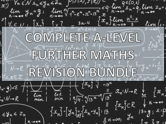 COMPLETE A-level Further Maths Bundle (Exclusive Practice Papers and Revision Notes)