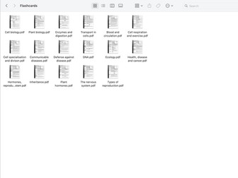 GCSE Biology flashcards (whole course)