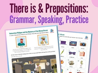 There Is with Countable Nouns | Prepositions of Place | Full Lesson | No Prep