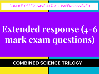 Combined Science Trilogy extended response questions