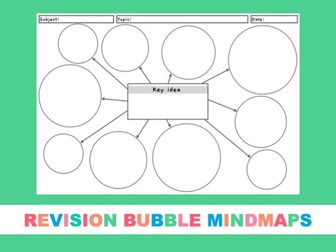 Revision Bubble Mindmap Template