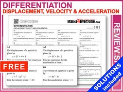 Differentiation (Displacement, velocity and acceleration) by ...