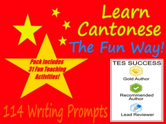 114 Cantonese Writing Worksheets For Writing Practice + 31 Fun Teaching Activities For These Cards