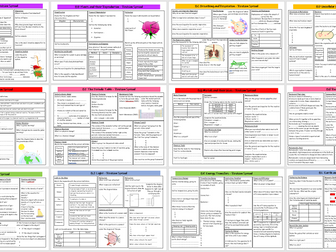 Year 8 Science Revision Spreads with Answers
