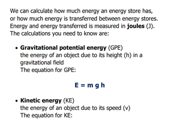 Energy: Essential Notes for GCSE Revision