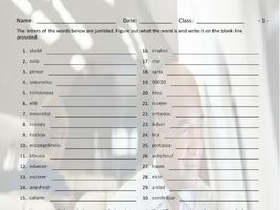 Airports-Hotels Jumbled Words