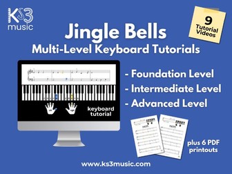 Jingle Bells Multi-Level Keyboard Tutorial Videos