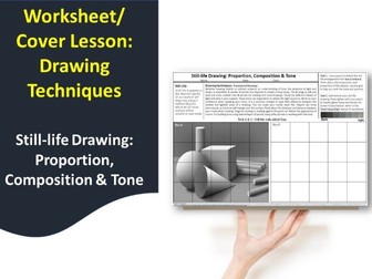 Art cover work/cover lesson worksheet - Still Life