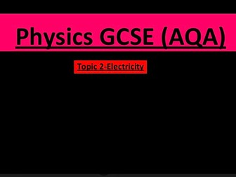 Electricity (GCSE physics)