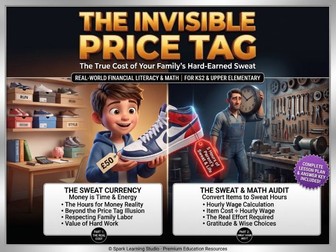 The Invisible Price Tag: Financial Literacy & Sweat Math Worksheets (KS2)