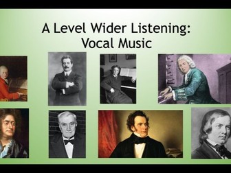Vocal Music: Wider Listening Pack