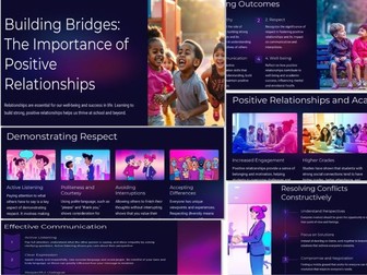 Building Bridges: Positive Relationships